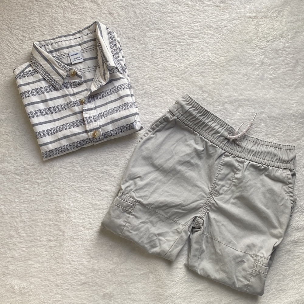 Gray outfit baby bundle (Carters & Old Navy) - Picture 6 of 10